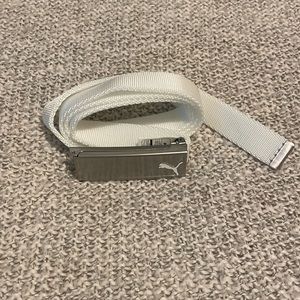 White Puma Adjustable Belt